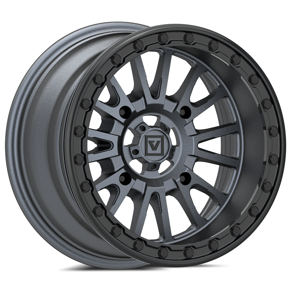 V16 BEADLOCK 15X8 -12MM 4X156 SATIN GUNMETAL