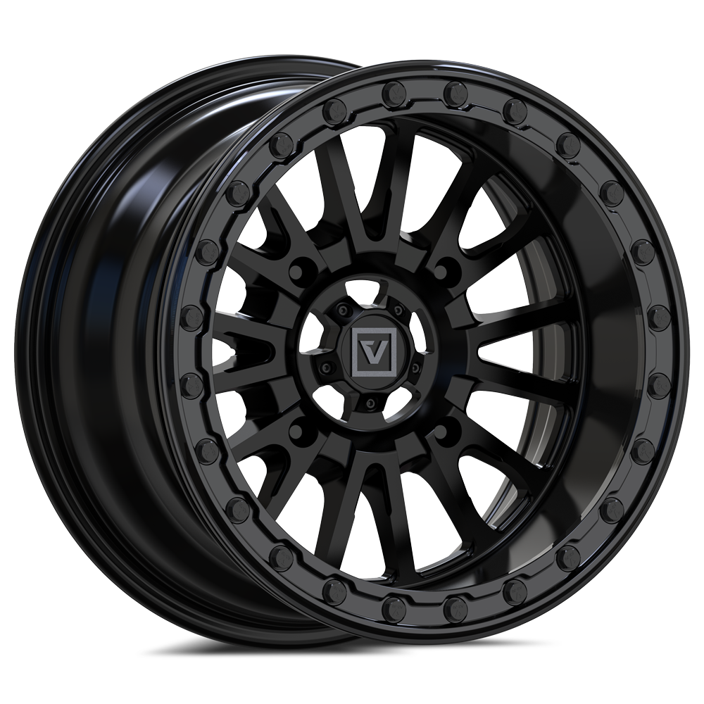 V16 BEADLOCK 15X8 -12MM 4X156 SATIN BLACK