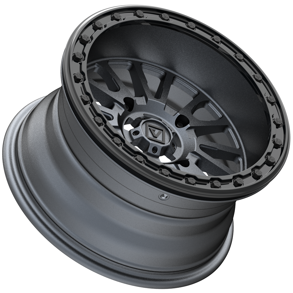 V16 BEADLOCK 15X8 -12MM 4X137 SATIN GUNMETAL