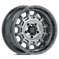 V17 15X8 +10MM 5X114.3 BRUSHED GUNMETAL