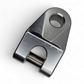 6061-T6 aluminum construction detail on EOD winch hook, clear machine finish