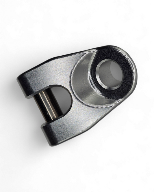 Winch Hook for EOD Billet and Amp Series Bumpers installed in hard anodized clear machine finish