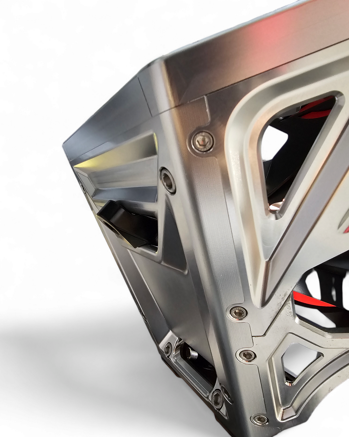 EOD winch hook shown installed in a machined fairlead