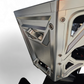 Angled view of EOD clear winch hook installed on a Billet series bumper