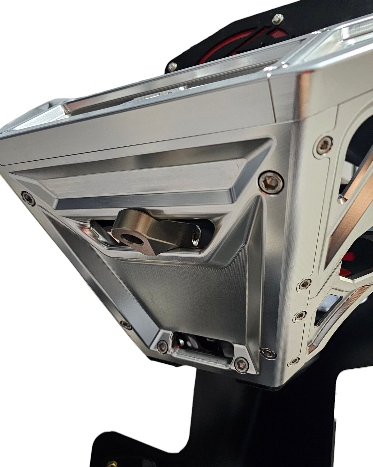 EOD Winch Hook for Billet and Amp Series Bumpers shown solo in gunmetal displaying full aluminum construction
