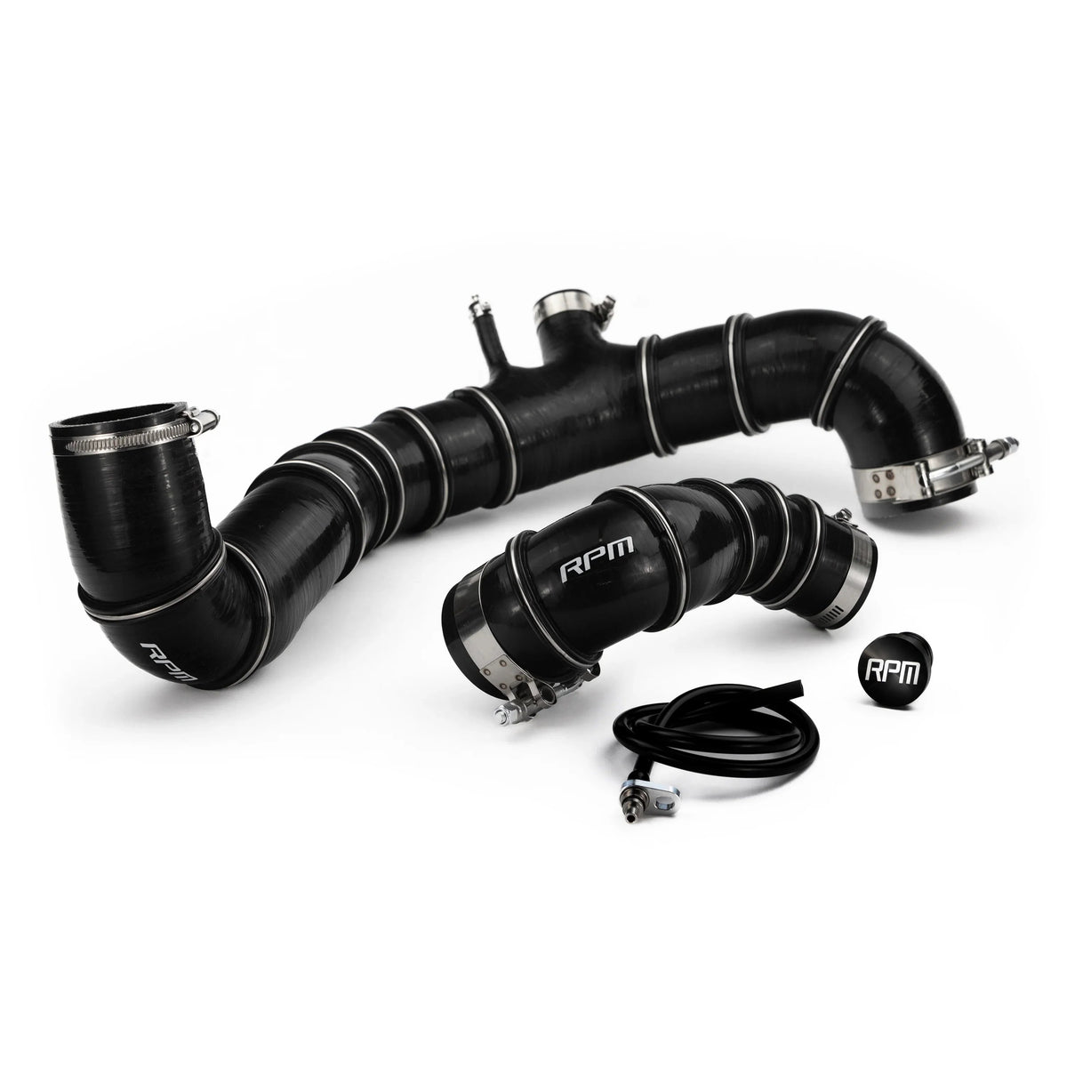 RPM SxS Wire Reinforced 5ply Silicone Charge Tube - 2017-2024 Can-Am X3 R & RR - RPM SXS