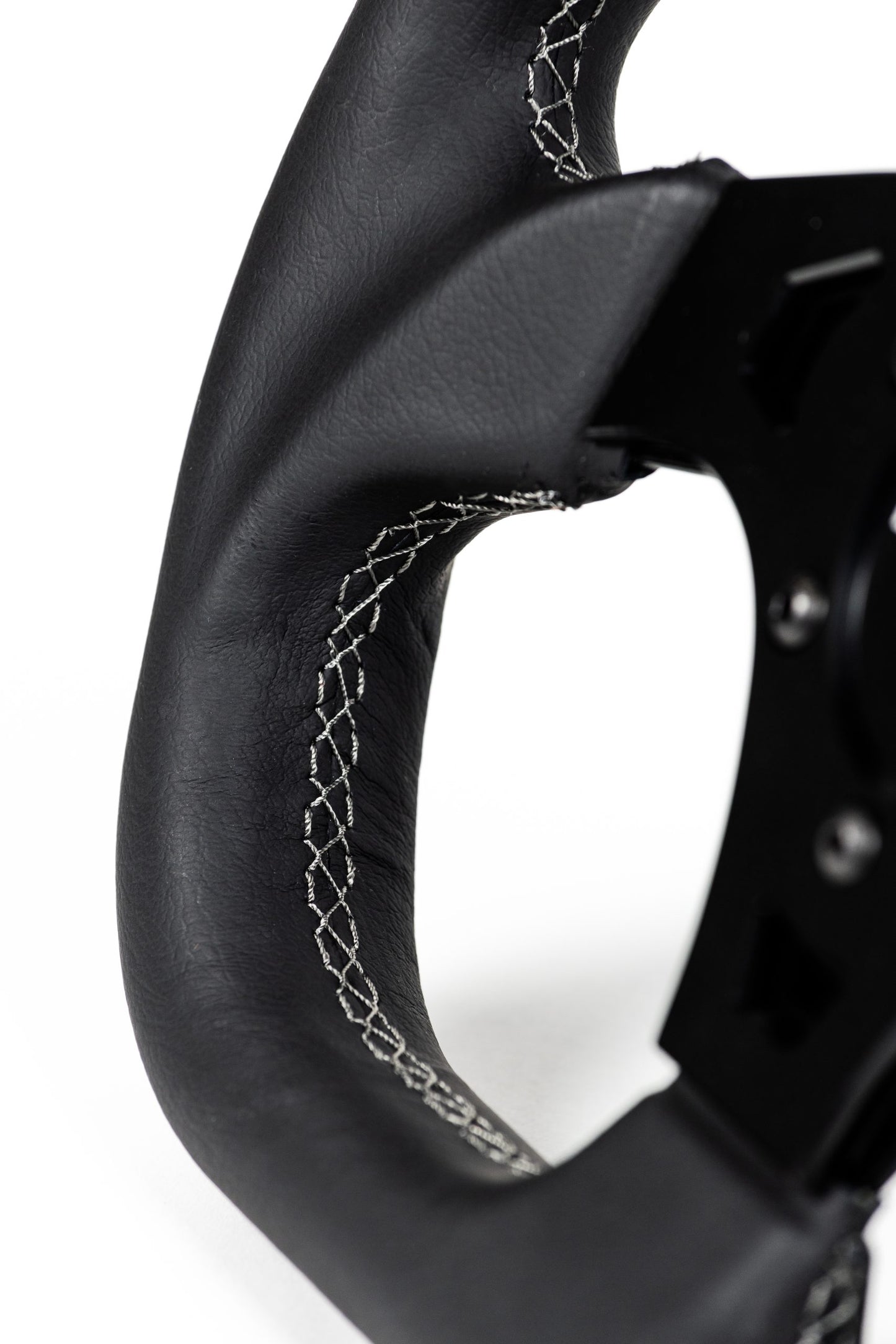 Black Ops D-Shaped Steering Wheel - Leather