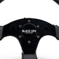 Black Ops D-Shaped Steering Wheel - Leather