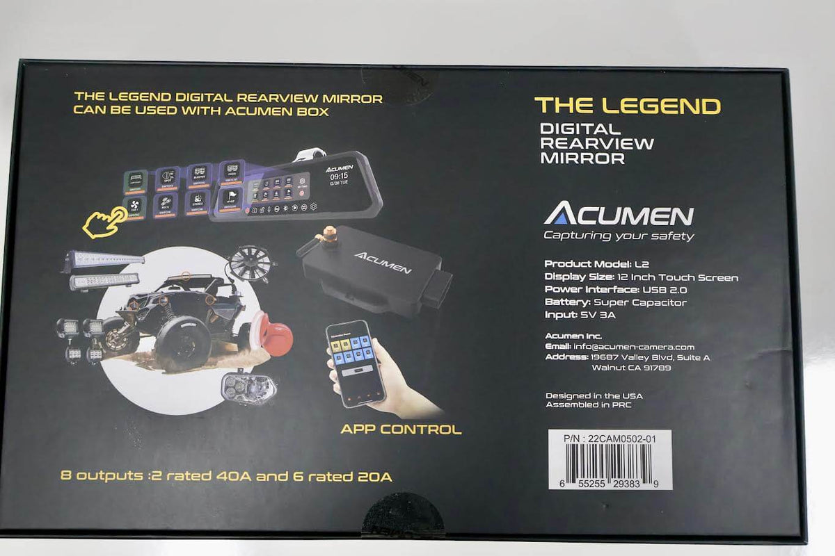 Acumen Front/Rearview Mirror Switch Control System