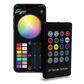 UTV Stereo smartphone app interface and handheld RF remote controller for LED lighting