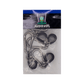 Marshin Whips Flag Clips | 5/8" Billet Aluminum Pair