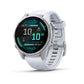fēnix® 8 – 43 mm, AMOLED, Silver with Whitestone Silicone Band