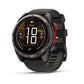 fēnix® 8 Pro – 51 mm, MicroLED, Sapphire, Carbon Gray DLC Titanium with Black/Pebble Gray Silicone Band
