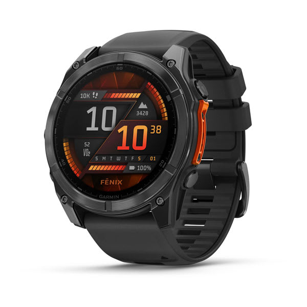 fēnix® 8 – 51 mm, AMOLED, Slate Gray with Black Silicone Band