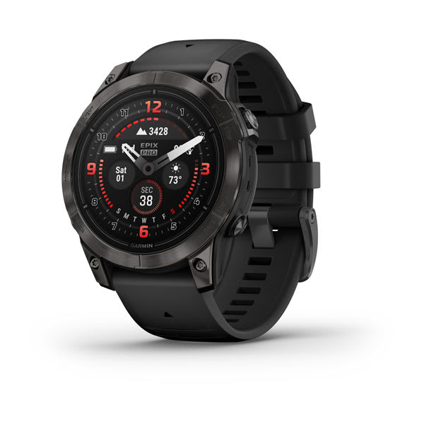 Garmin epix™ Pro (Gen 2) - 47 mm / Sapphire / Carbon Gray DLC Titanium with Black Band / 010-02803-13