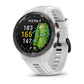 Garmin Approach® S70 - 42 mm / Black/Peach Ceramic Bezel with White Silicone Band