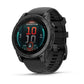 fēnix® E – 47 mm, AMOLED, Slate Gray Steel with Black Silicone Band