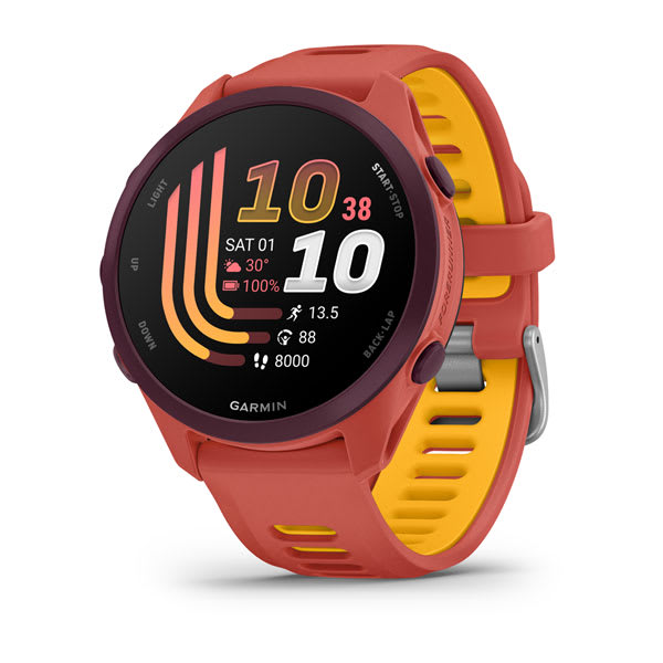 Forerunner® 170 Music, Red Pink with Red Pink/Mango Band
