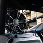 UTV Stereo black circular speaker mounted on a vehicle roll cage