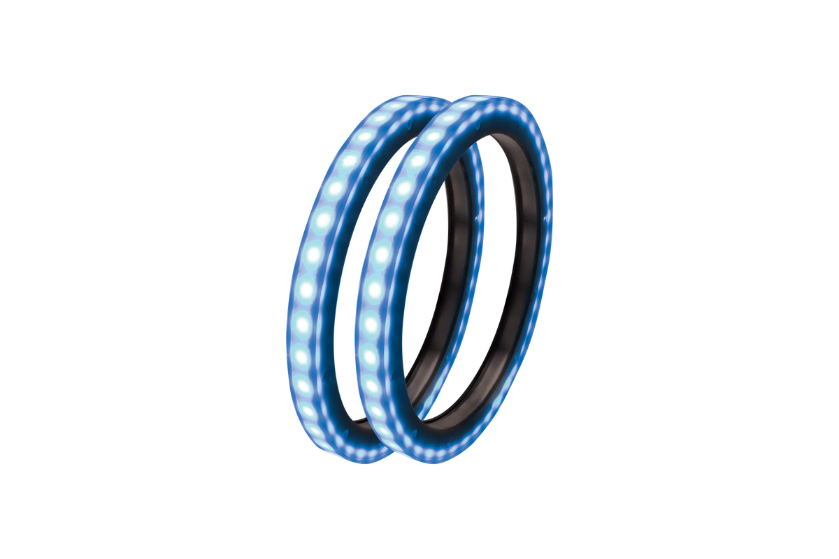 UTV Stereo blue LED speaker ring lights