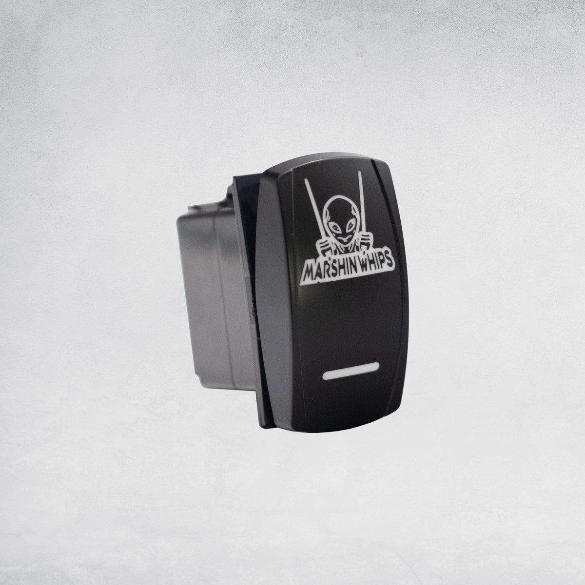 Marshin Whips Illuminated Rocker Switch | Universal LED Control | On/Off Laser-Etched