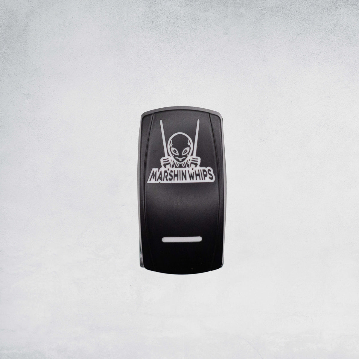 Marshin Whips Illuminated Rocker Switch | Universal LED Control | On/Off Laser-Etched