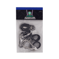 Marshin Whips Flag Clips | 22mm Billet Aluminum Pair