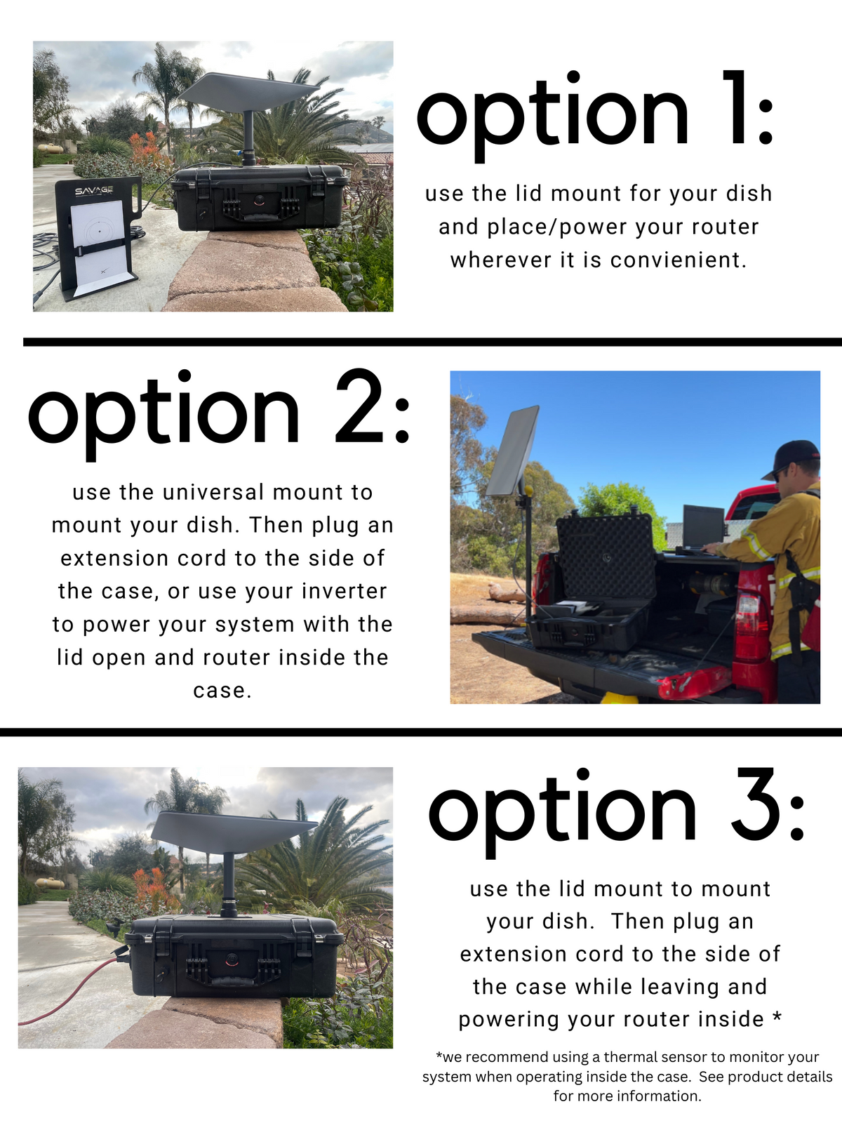 Starlink "On the Go" Case for Standard Actuated Dishes