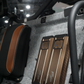 Two UTV Stereo Elite Series amplifiers mounted on the interior wall of a vehicle