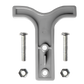 UTV Stereo grey plastic T-shaped bracket with two metal bolts and two nuts
