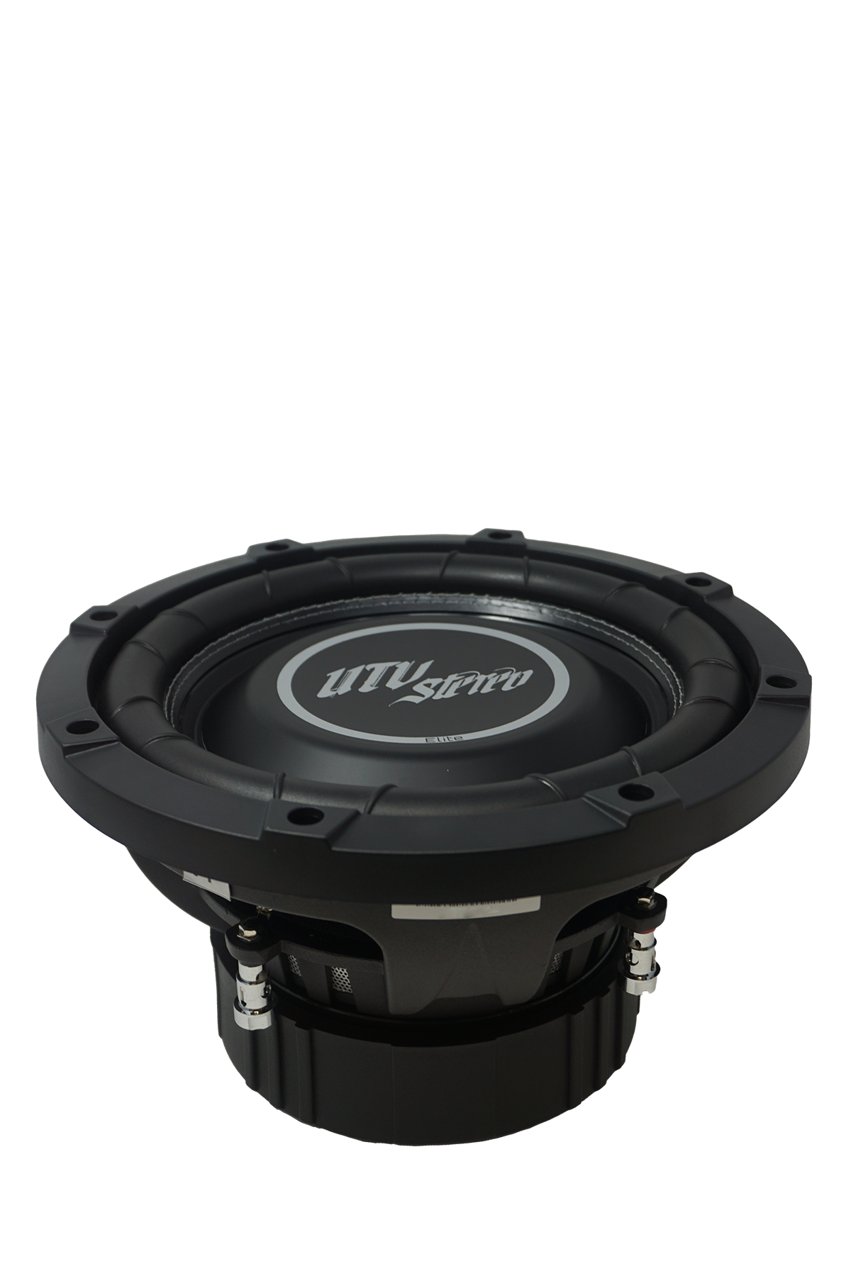 UTV Stereo Elite series black subwoofer speaker