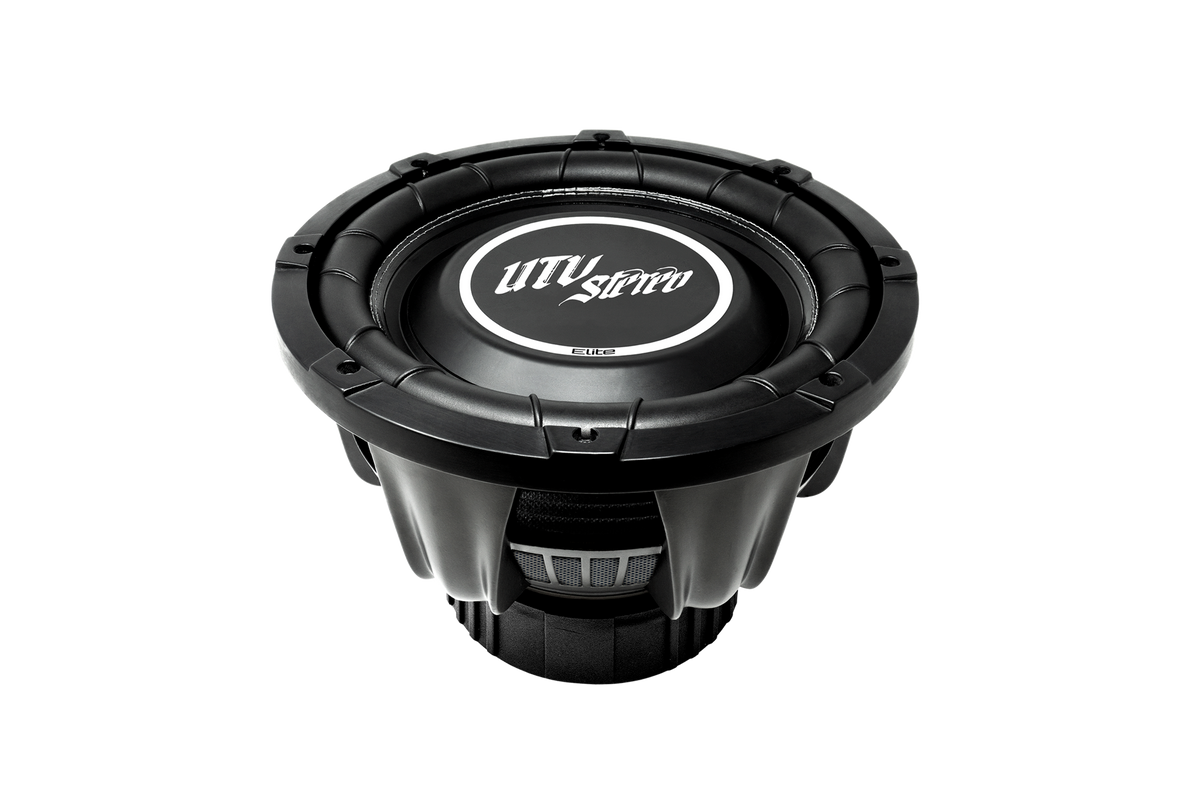 UTV Stereo Elite series black subwoofer speaker