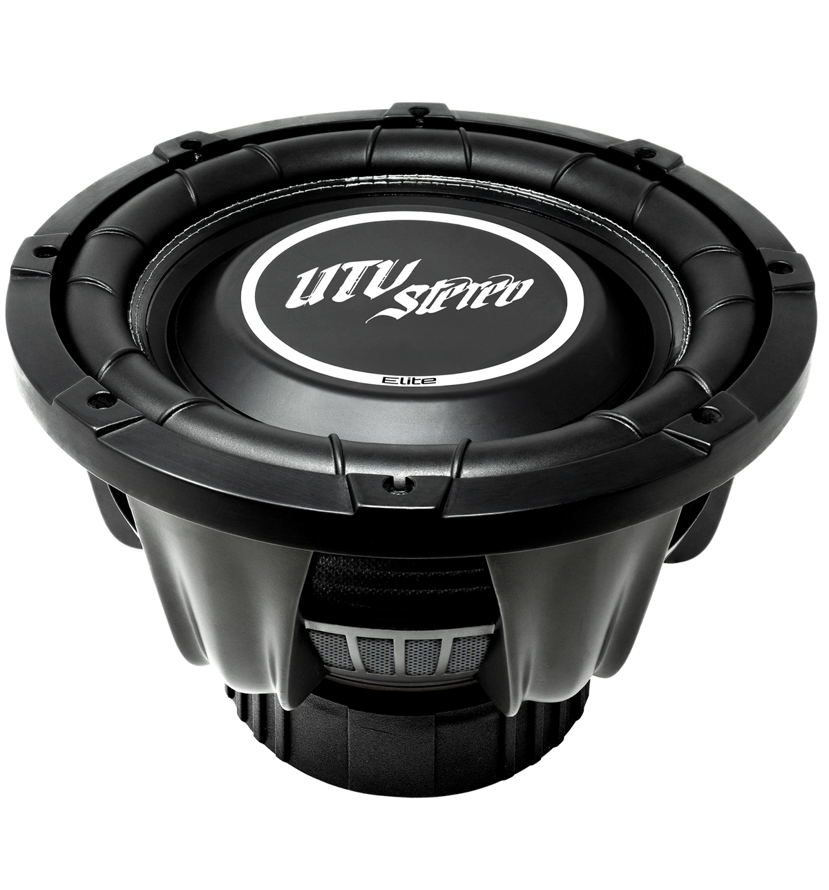 UTV Stereo Elite black subwoofer speaker