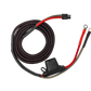 UTV Stereo power cable with inline fuse and ring terminals