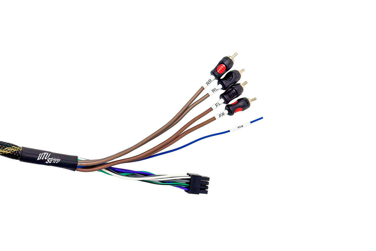 '20-'26 RZR® Pro Series Ride Command Front & Rear RCA Output + Speaker Wire & Remote | UTVS-PRO-RC-RCA-OUT