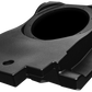 Black molded plastic subwoofer enclosure for vehicle