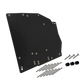 UTV Stereo black mounting plate with included screws and spacers
