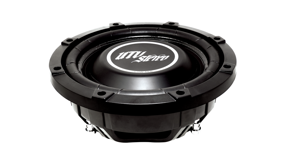 UTV Stereo Low Pro black subwoofer speaker