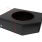 UTV Stereo subwoofer enclosure with 9.25 inch diameter cutout and 4.25 inch height dimensions