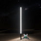 Marshin Whip LED on a sandy desert with a dark starry sky