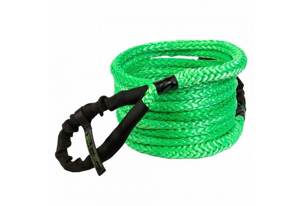 VooDoo Offroad 2.0 Santeria Series 3/4" x 30 ft Kinetic Recovery Rope with Rope Bag for Truck and Jeep - Green