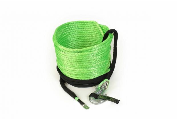 VooDoo Offroad 2.0 Santeria Series 3/8" x 80 ft Winch Line for Jeep and Truck - Green