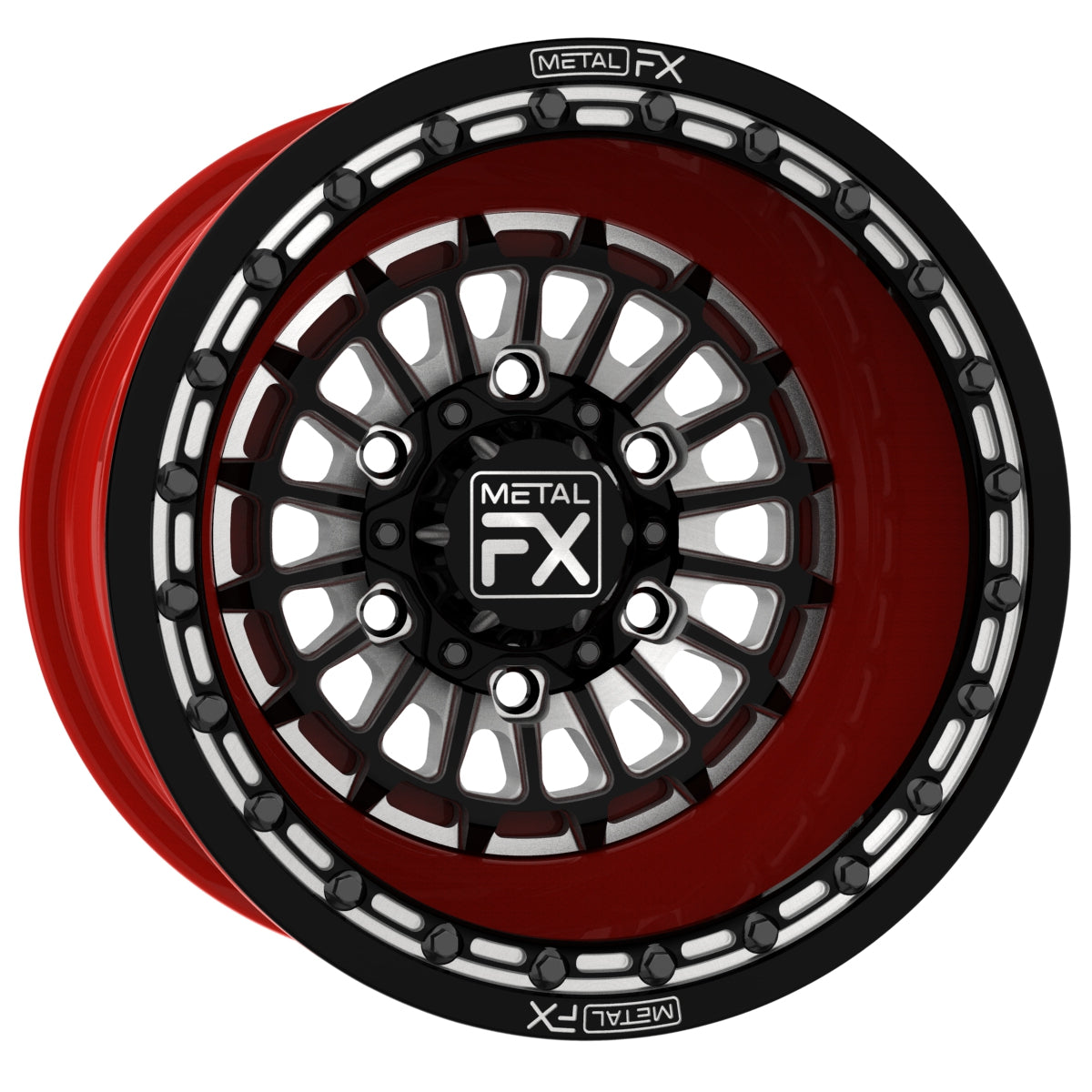 Metal Fx Rims Delta 6R - Forged 3-Piece - Beadlock - Custom | Metal FX Offroad - UTV ...
