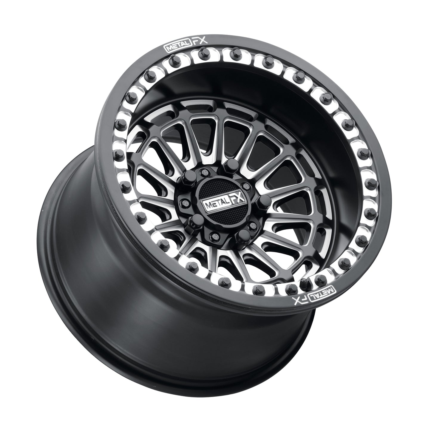Metal FX Delta R Beadlock | Satin Black Contrast Cut