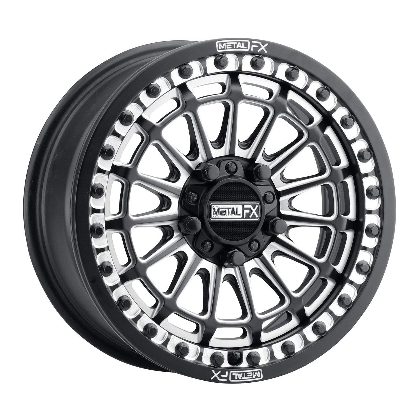 Metal FX Delta R Beadlock | Satin Black Contrast Cut